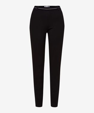Raphaela by Brax Zwarte aangename broek in leggingstof Brax