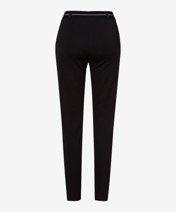 Zwarte aangename broek in leggingstof Brax