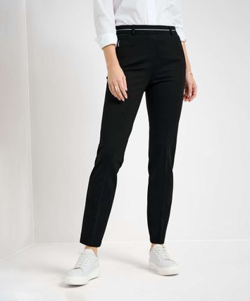 Zwarte aangename broek in leggingstof Brax