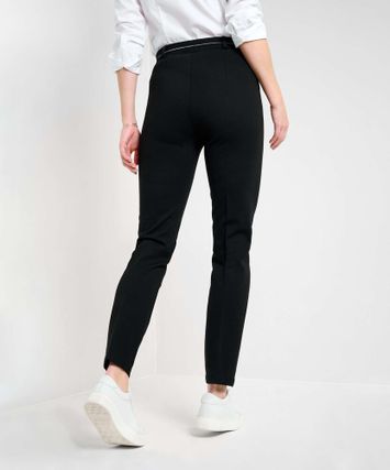 Zwarte aangename broek in leggingstof Brax