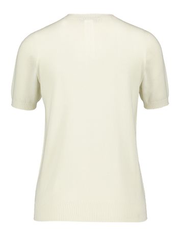 Ecru trui met logo Twinset