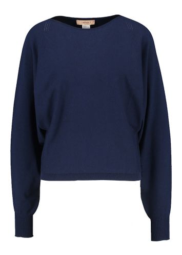 Donkerblauwe pull met ronde hals Twinset