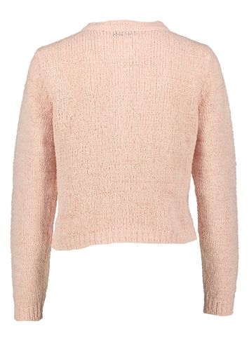 Roze gehaakte gilet met knopen Twinset