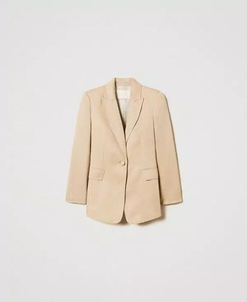 Sunkissed beige blazer Twinset