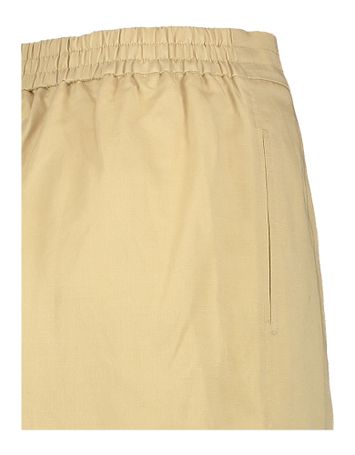 Beige wijde broek met bandplooi Twinset 