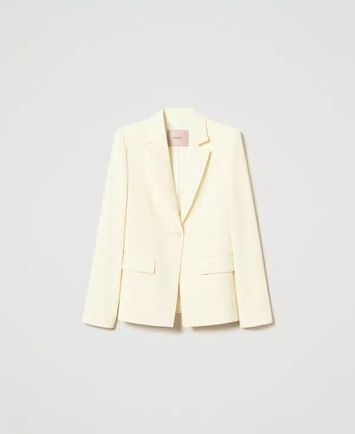 Pastelgele blazer Twinset