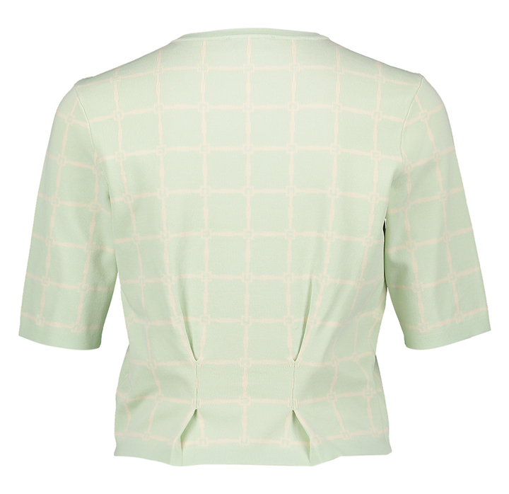 Muntgroene gilet met sierlijke knopen Elisabetta Franchi