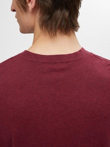 Bordeaux trui met ronde hals Selected Hommes 