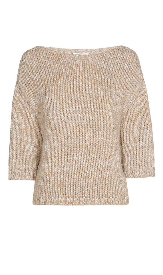 Beige gebreide trui Bernisse Xandres