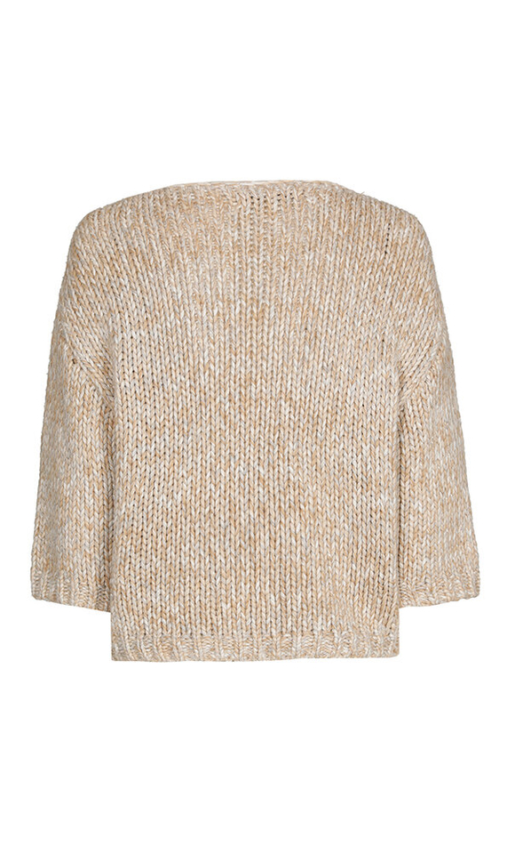 Beige gebreide trui Bernisse Xandres
