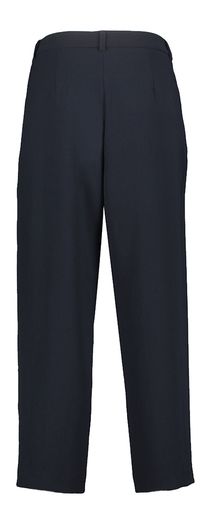 Donkerblauwe cropped wijde broek met bandplooi Relay Gigue 