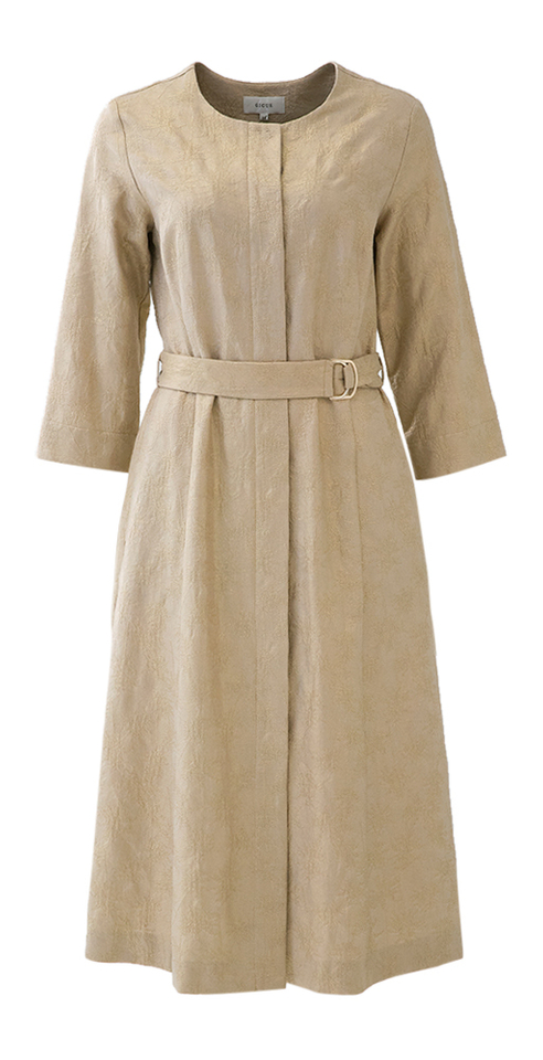 Lange goudkleurige feestelijke jurk Kozy Gigue