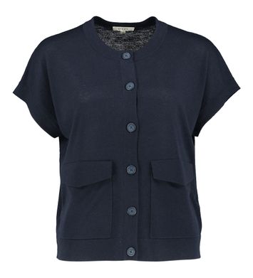 Donkerblauwe pull met knopen Flox  Gigue