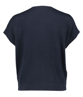 Donkerblauwe pull met knopen Flox  Gigue