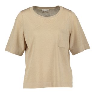 Gigue Beige trui met gouden glitterdraad Lore