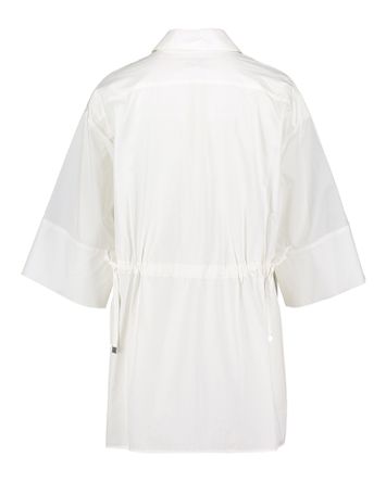 Witte katoenen lange bloes met strop in taille Hannah Gigue