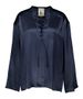 Donkerblauwe bloes met zijde Semicouture