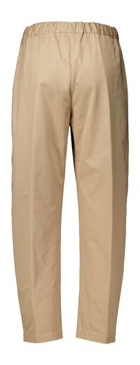 Beige katoenen broek met elastiek Semicouture