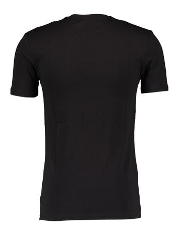 Zwarte t-shirt met ronde hals relaxwear Fakts 