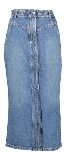 Donkerblauwe jeansrok met split Garice Iro