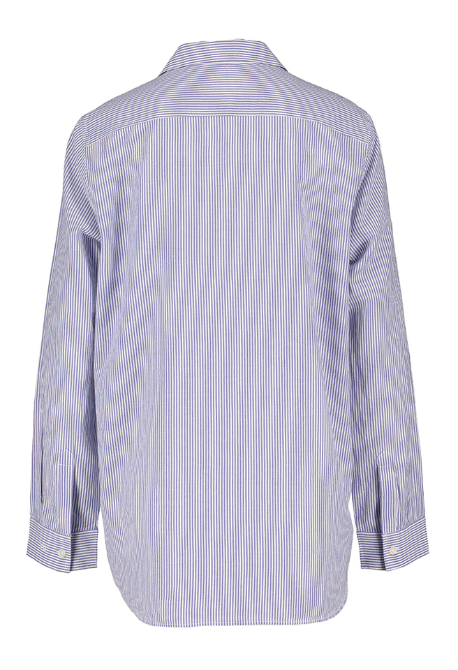 Blauw en wit gestreepte katoenen blouse Dim Vanessa Bruno