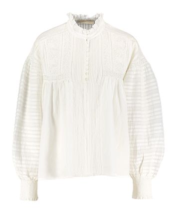 Witte bloes met broderie Dahlia Vanessa Bruno