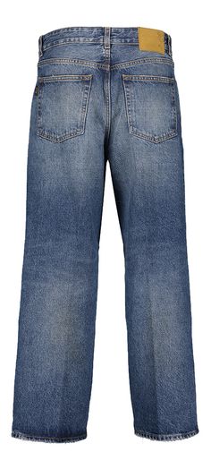 Blauwkleurige afgewassen loose fit jeans Betty Haikure