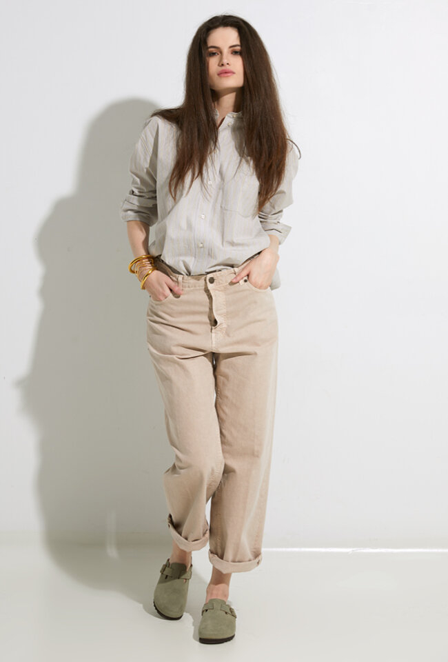 Beige straight fit jeans Betty Twill Haikure