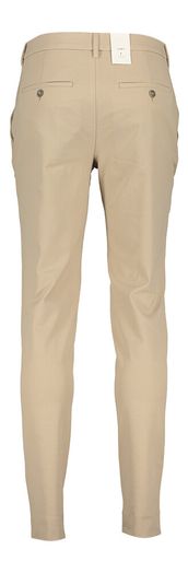 Beige katoenen slim fit broek Josh Plain
