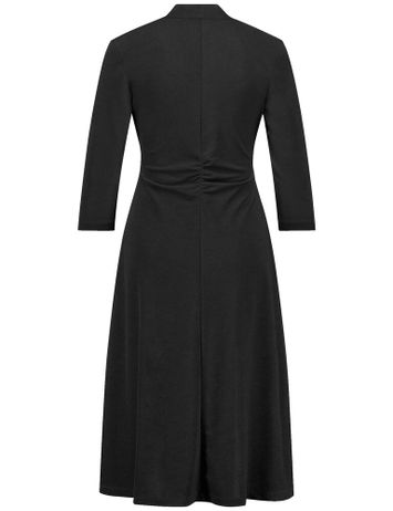 Zwarte halflange jurk met boekel in taille Gerry Weber