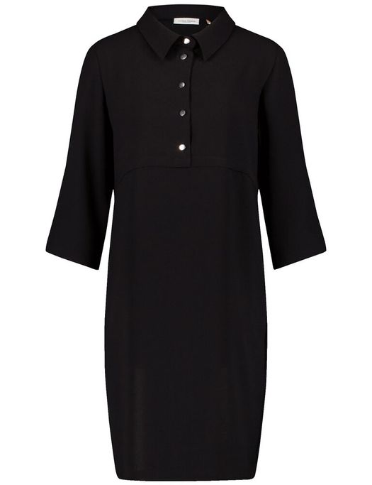 Zwarte jurk met zilverkleurige knopen Gerry Weber