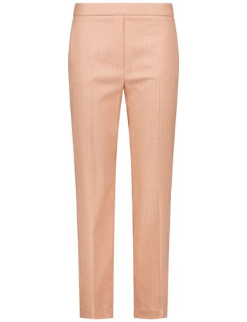 Camel kleurige gestreepte broek Gerry weber