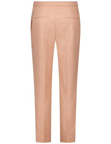 Camel kleurige gestreepte broek Gerry weber