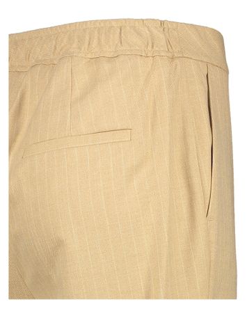 Camel kleurige gestreepte broek Gerry weber
