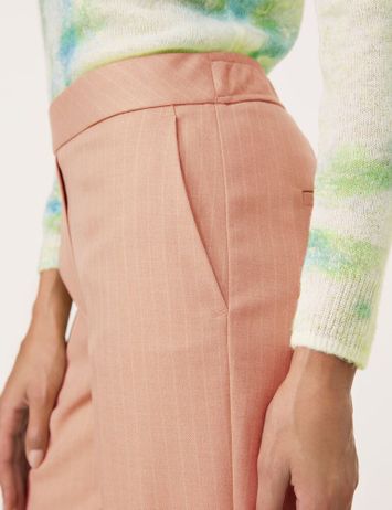 Camel kleurige gestreepte broek Gerry weber