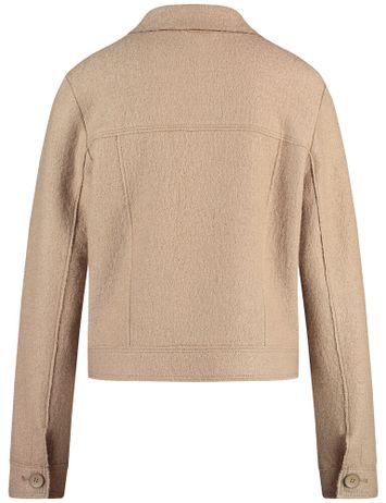 Camel indoor vest met grote opgestikte zakken Gerry Weber 
