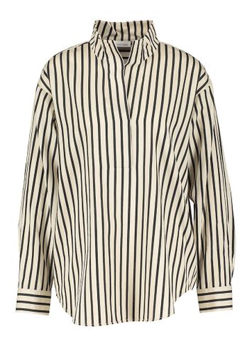 Creme kleurige bloes met zwarte strepen Gerry Weber