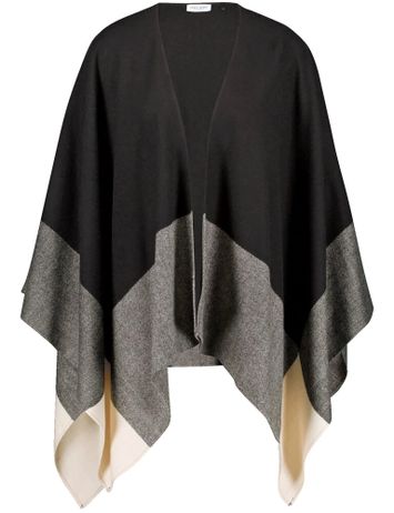 Zwarte poncho met ruiten Gerry Weber