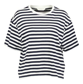 Wit met blauw gestreepte t-shirt Kemba Bahara MSCH 