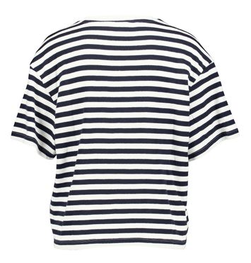 Wit met blauw gestreepte t-shirt Kemba Bahara MSCH 