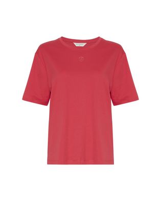 MSCH Copenhagen Rode t-shirt met logo Melea Icon