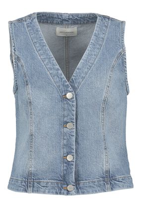 MSCH Copenhagen Blauw mouwloos jeansvestje Eli Ada Denim Vest