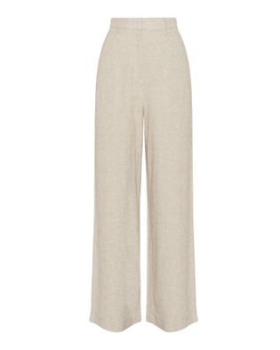 MSCH Copenhagen Beige linnen broek Pennie Ginia