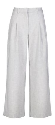MSCH Copenhagen Grijze wijde broek met bandplooi Henrike MSCH