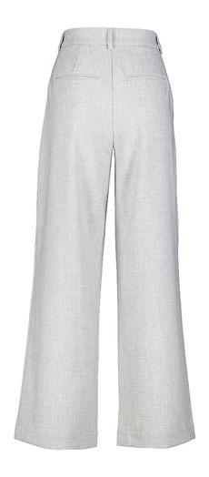 Grijze wijde broek met bandplooi Henrike MSCH 
