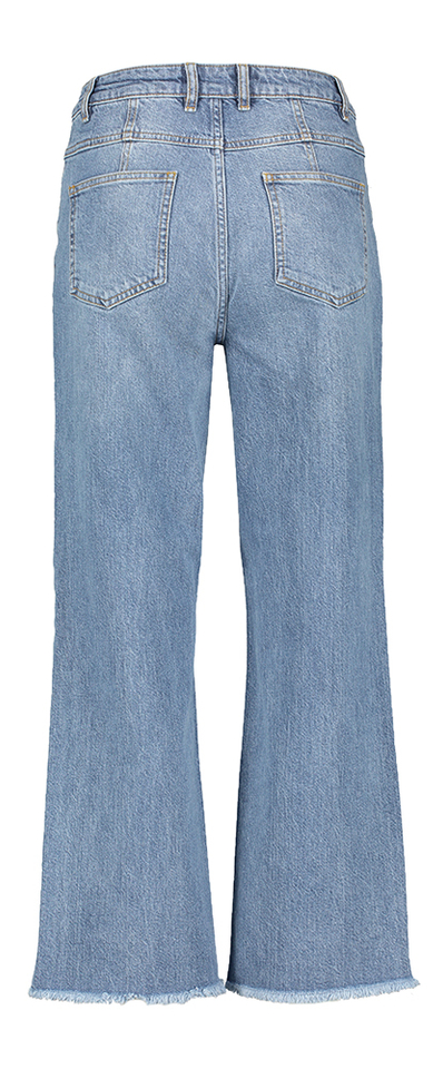 Blauwe jeansbroek met streep  MSCH Copenhagen 