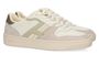 Witte lage sneakers met groen detail Fleming Hoff