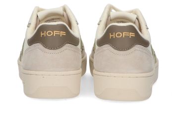 Witte lage sneakers met groen detail Fleming Hoff