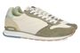 Witte lage sneakers met lichtgroene en lichtblauwe details Girga Hoff