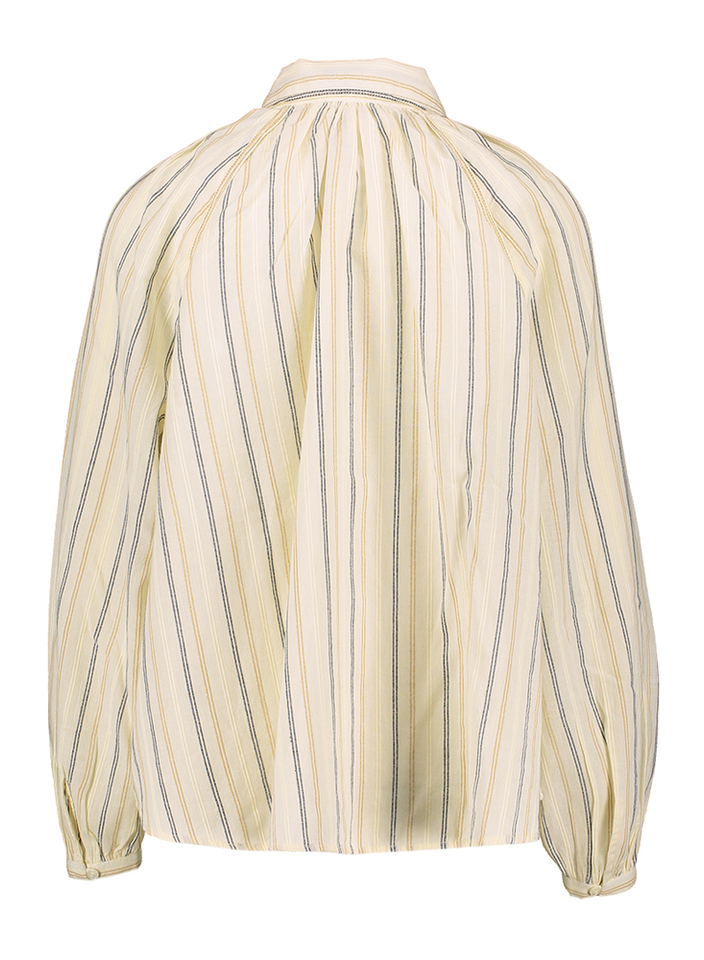 Beige katoenen blouse met streeppatroon Ombu BA&SH